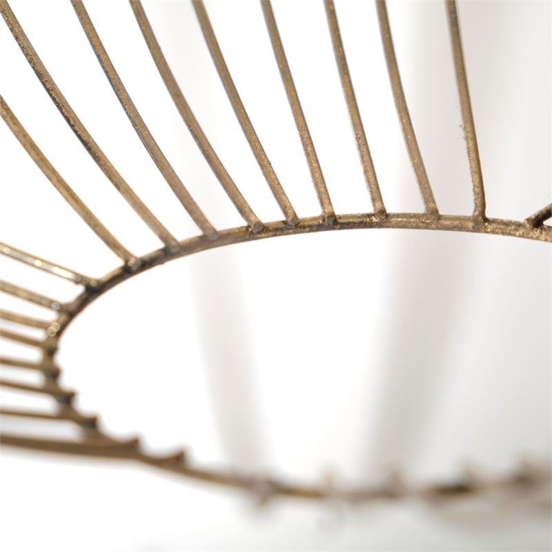 Mercana Chiron Ii 36L X 36W X 38H Gold Metal Globe Six Bulb Chandelier