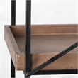 Mercana Trey Iv Medium Brown Wood And Iron Five Tray Shelf Shelving Unit