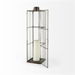Mercana Grimwig Large 8L X 8W X 31H Lantern W/Sheet Base Without Bevel in Gold