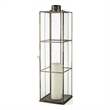 Mercana Grimwig Large 8L X 8W X 31H Lantern W/Sheet Base Without Bevel in Gold