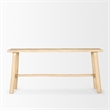 Sekou Light Brown Wooden Craftsman Console Table