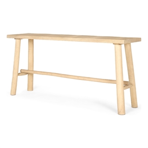 Sekou Light Brown Wooden Craftsman Console Table