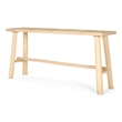 Sekou Light Brown Wooden Craftsman Console Table
