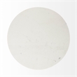 Maxwell White Marble Round Top Black Metal Wood Pedestal Base Dining Table