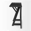Jennings 54.0L x 16.0W x 29.5H Dark Brown Wood Console Table