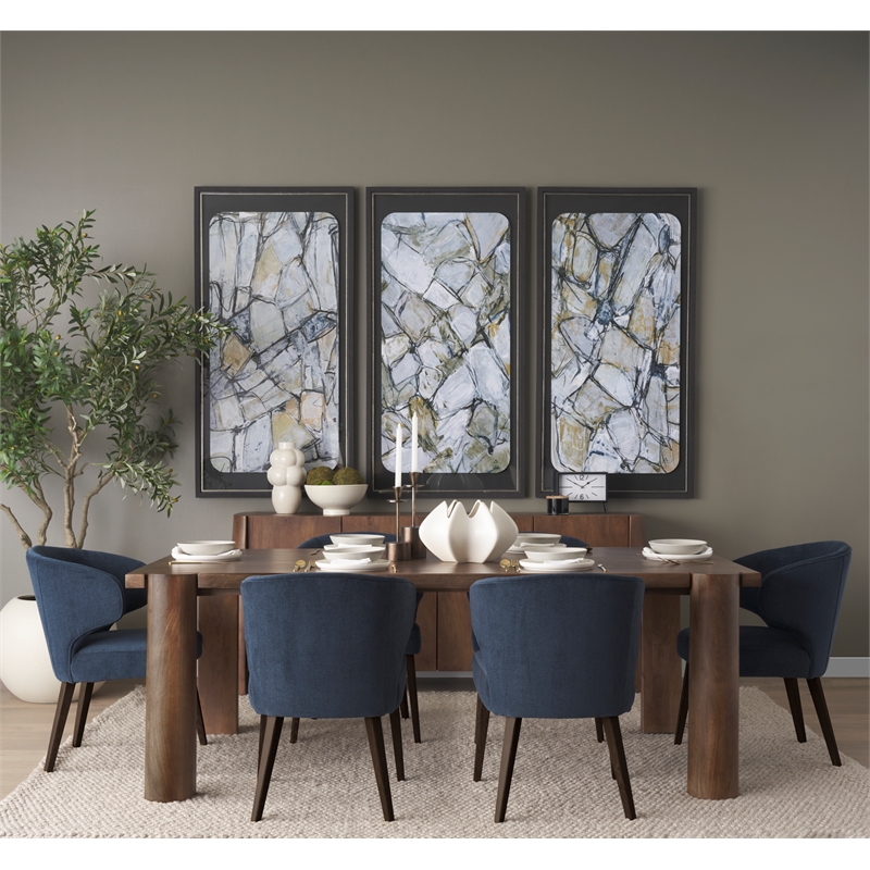 Mercana Tammar Rectangular Brown Wood w/Tapered Legs Dining Table