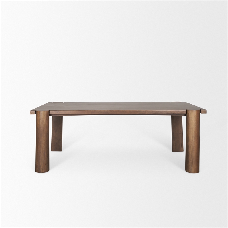 Mercana Tammar Rectangular Brown Wood w/Tapered Legs Dining Table