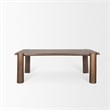 Mercana Tammar Rectangular Brown Wood w/Tapered Legs Dining Table