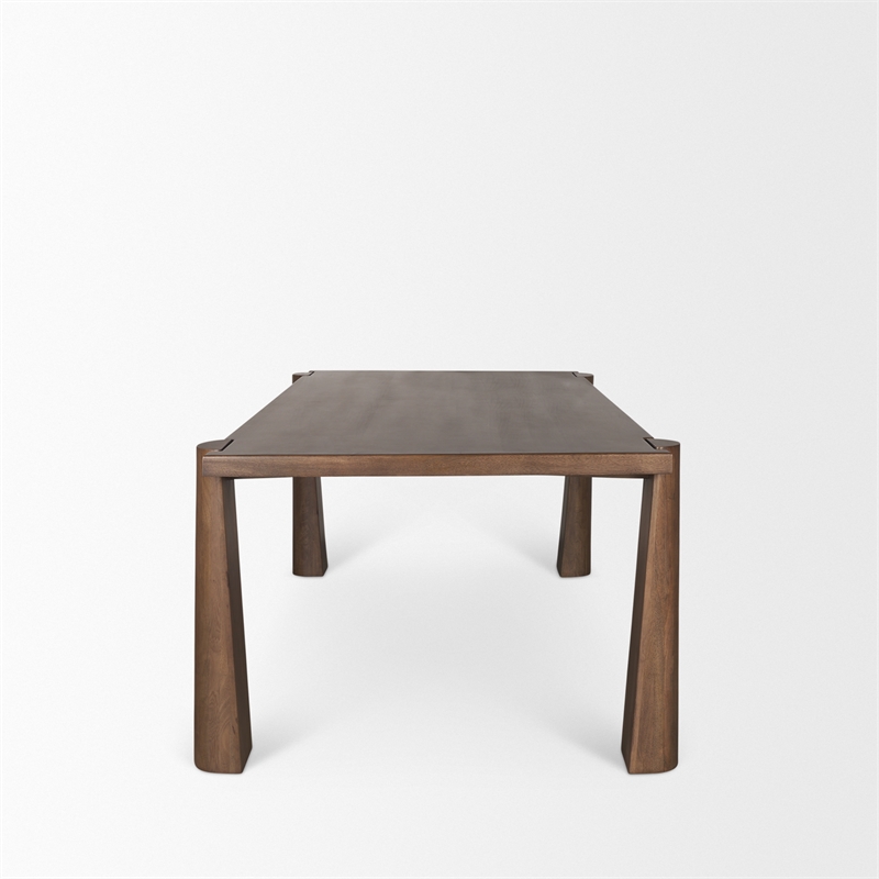 Mercana Tammar Rectangular Brown Wood w/Tapered Legs Dining Table
