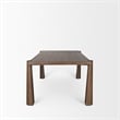 Mercana Tammar Rectangular Brown Wood w/Tapered Legs Dining Table