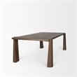 Mercana Tammar Rectangular Brown Wood w/Tapered Legs Dining Table