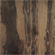 Jovia Brown Mango Wood W/ Cappuccino Marble Round Side Table