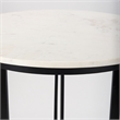 Tanner Marble & Matte Black Bistro Table