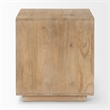 Grier Light Brown Wood w/ Cane End Table