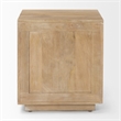 Grier Light Brown Wood w/ Cane End Table