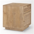 Grier Light Brown Wood w/ Cane End Table