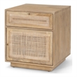 Grier Light Brown Wood w/ Cane End Table