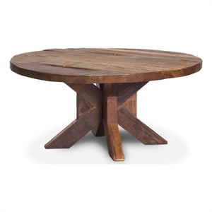 Mercana Heidi Wood Coffee Table in Reclaimed Brown