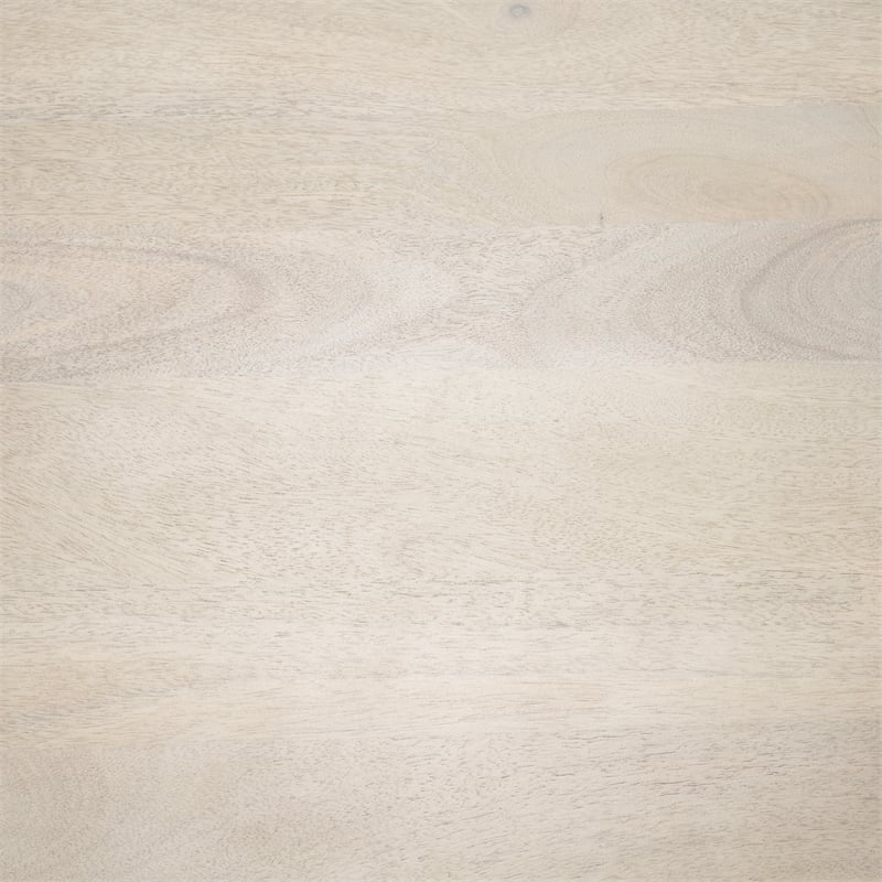 Mercana Arreto Hexagonal Hinged Solid Wood Top and Base Coffee Table in White