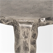Randy Textured Silver Nickel Cast Aluminum Metal Accent Table