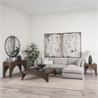 Laraya Medium Brown Wood w/ Arches End Table