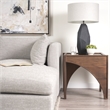 Laraya Medium Brown Wood w/ Arches End Table