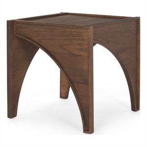 Laraya Medium Brown Wood w/ Arches End Table
