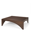Mercana Furniture Laraya Wood Coffee Table in Medium Brown