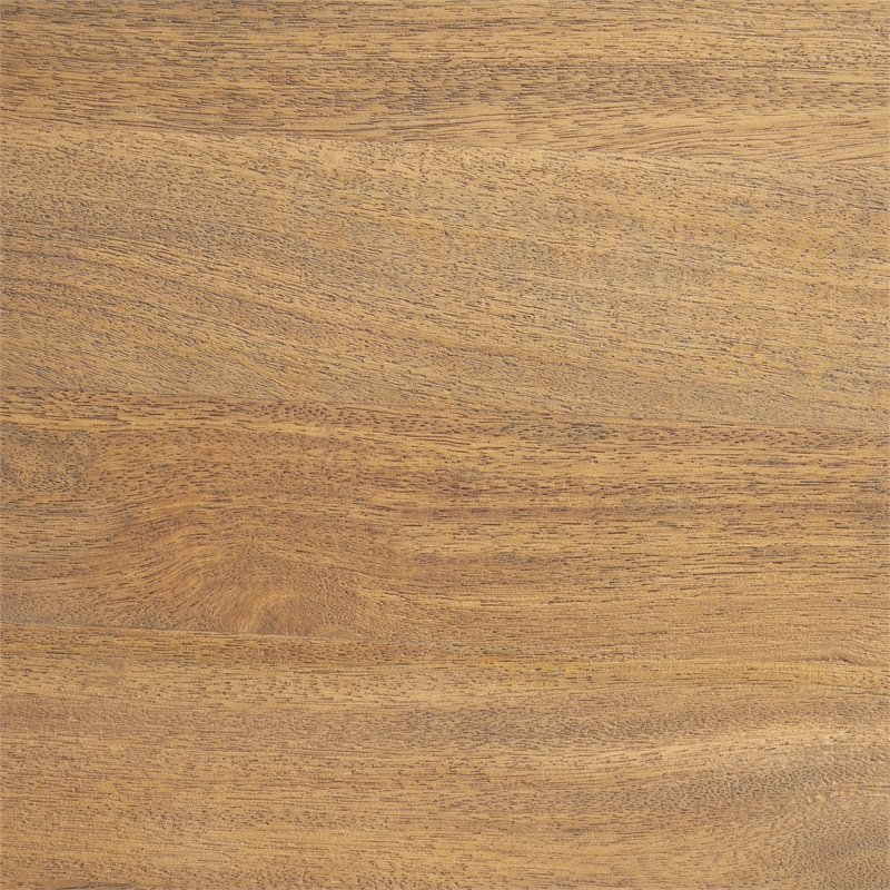 Shima Round Light Brown Wood W/Arched Legs Coffee Table