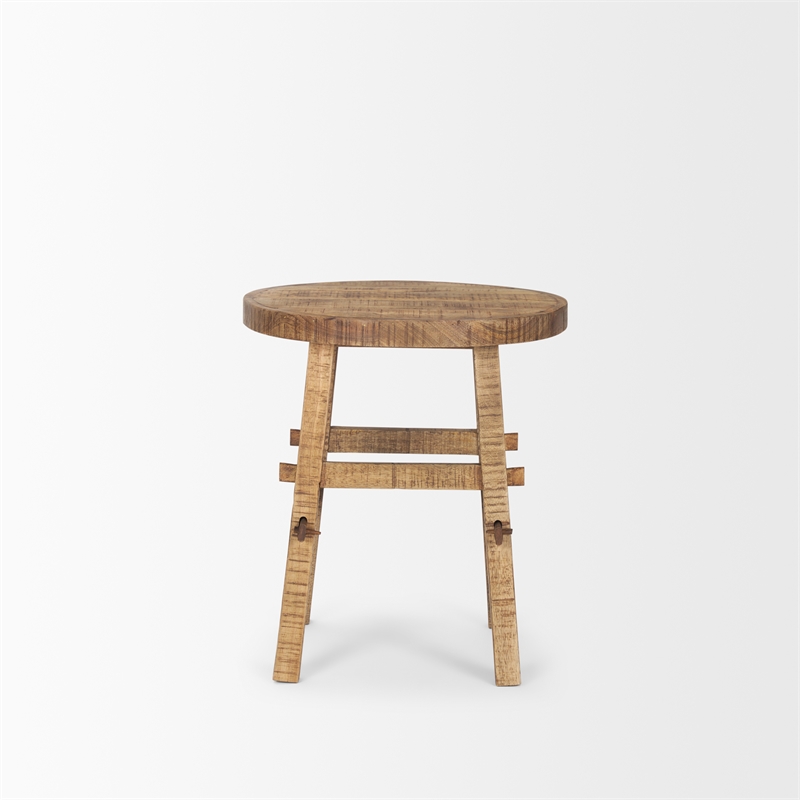 Rosie Small Brown Wood End Table