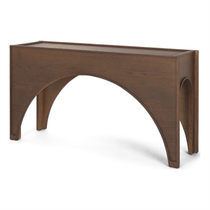 Laraya Dark Brown Wood Arched Console Table