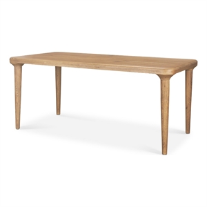 Mercana Suvan 72&quotW Light Brown Rectangular Oak Wood Dining Table