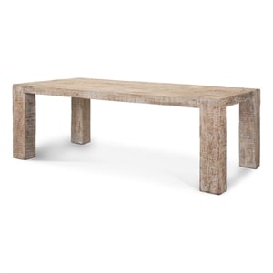 Mercana McArthur 84&quot Whitewash Reclaimed Wood Dining Table