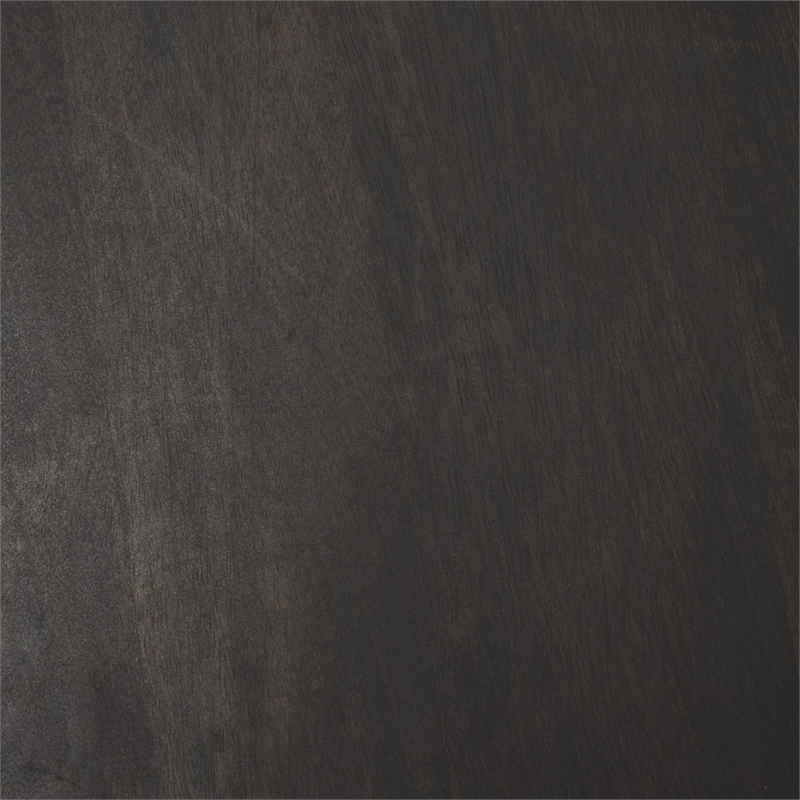 Mercana Rashama Dark Brown Wood Stacked Geometric Round Accent Table