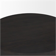 Mercana Rashama Dark Brown Wood Stacked Geometric Round Accent Table