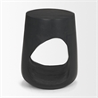 Cove Dark Brown Sculptural Open Side Table