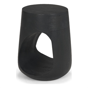 Cove Dark Brown Sculptural Open Side Table