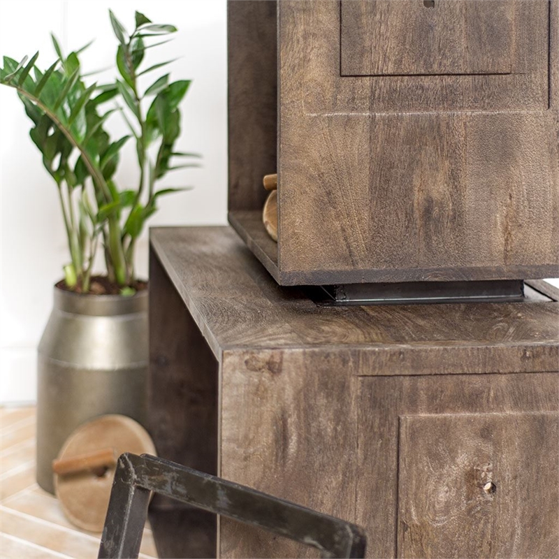 Simul Gun Metal Grey Add-on Shelf Bracket