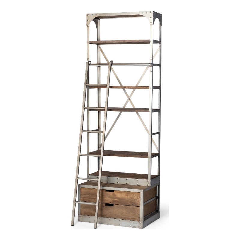Brodie V Ladder Four Shelf Shelving Unit