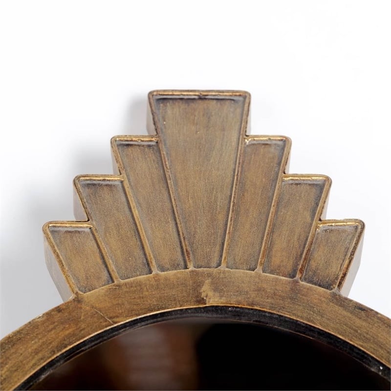 Caserta Oval metal wall mirror