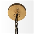 Fenton Black W/Antiqued Gold Accents Pendant Light