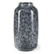 Masai Medium Black Mottled Glass Vase