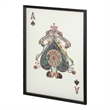 Ace of Spades II Playing Card a Paper Mosaik Collage Framed Art under Glass