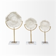 Sandy III (Large) White Coastal Sand Dollar Object
