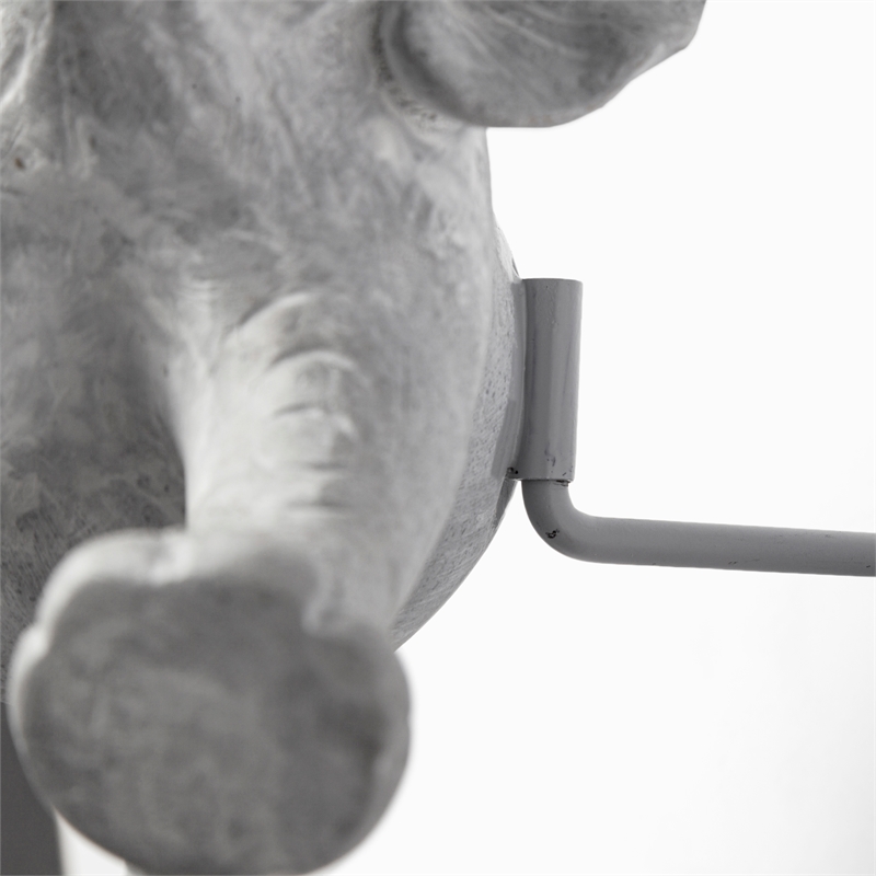 Maynard I Set of Grey Elephant Wall Decorations