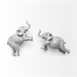 Maynard I Set of Grey Elephant Wall Decorations