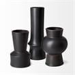Laforge II Black Ceramic Vase
