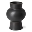 Laforge II Black Ceramic Vase