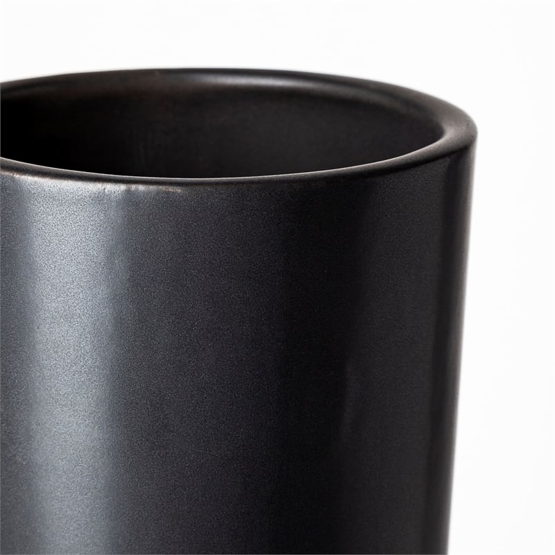 Laforge III Black Ceramic Vase