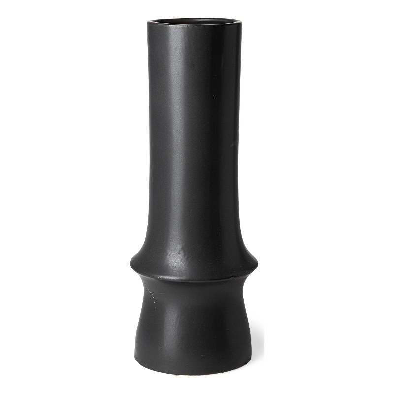 Laforge III Black Ceramic Vase